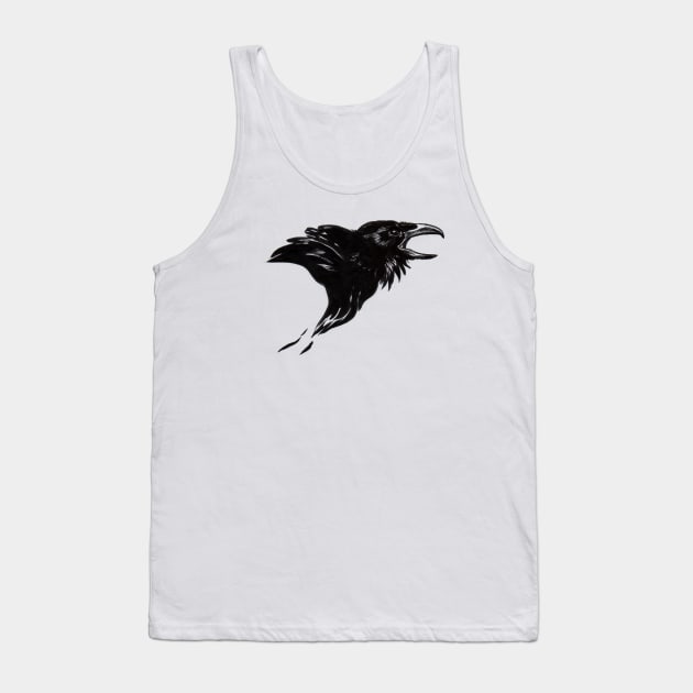 Raven Black Tank Top by ThunderboltFire